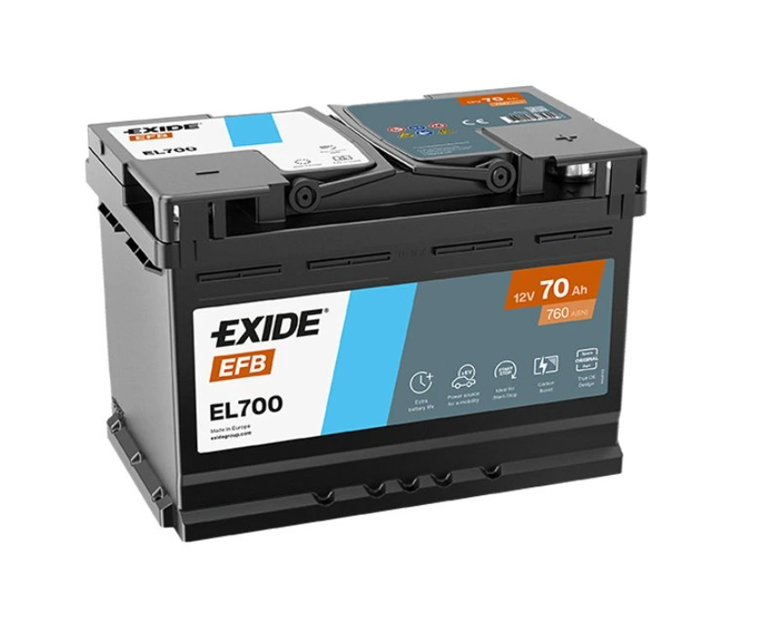 Autobatérie Exide EFB 12V 70Ah